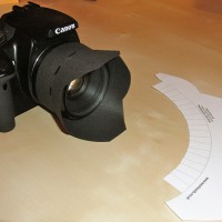 Paper lens hood Paper lens hood